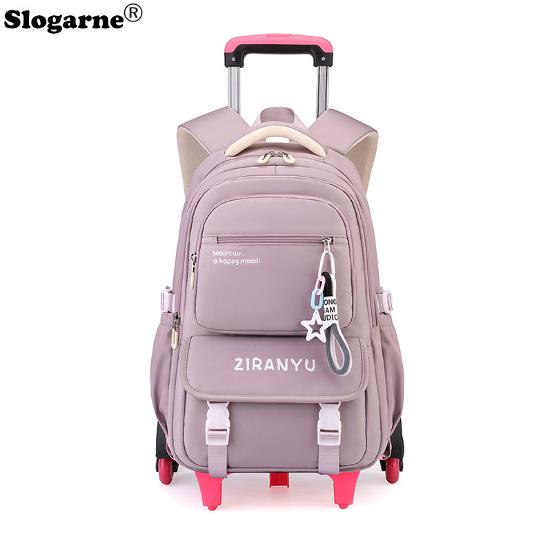 Students Trolley Backpack Kids - đánh giá và giá Foldable Rolling Luggage Bag